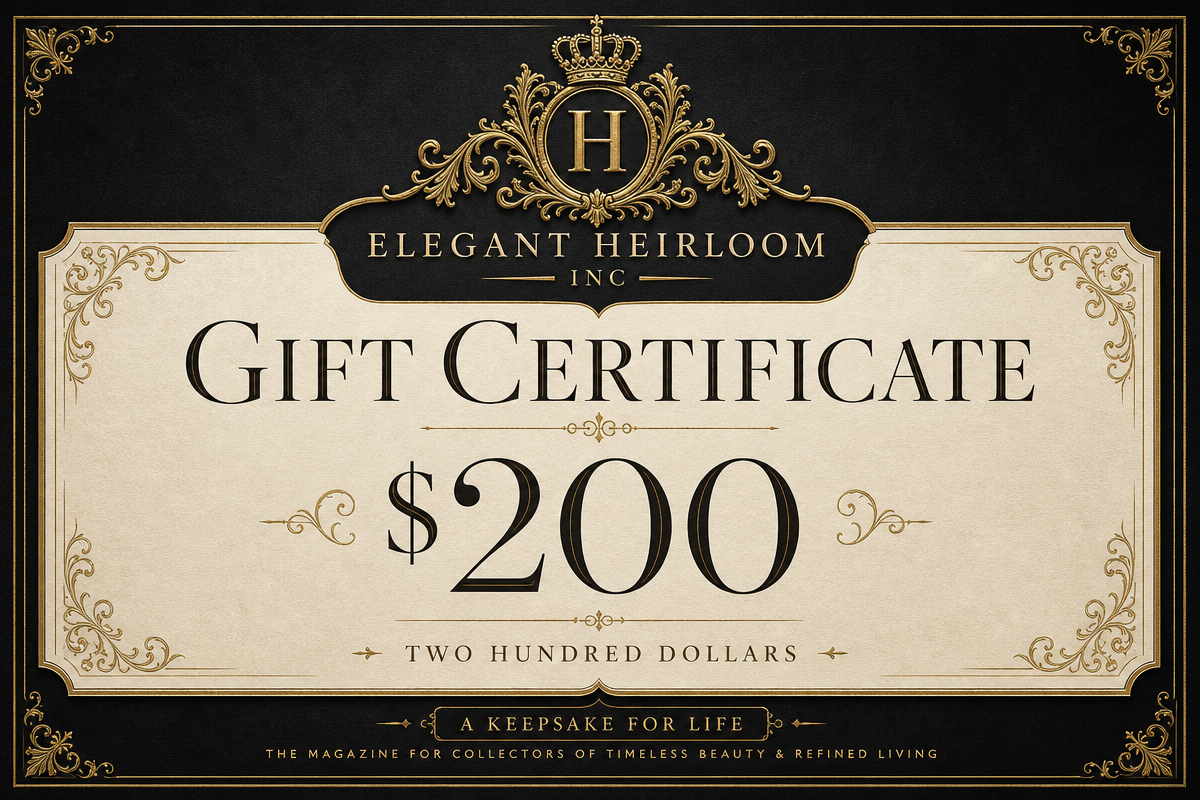 $200 Heirloom Inc gift certificate